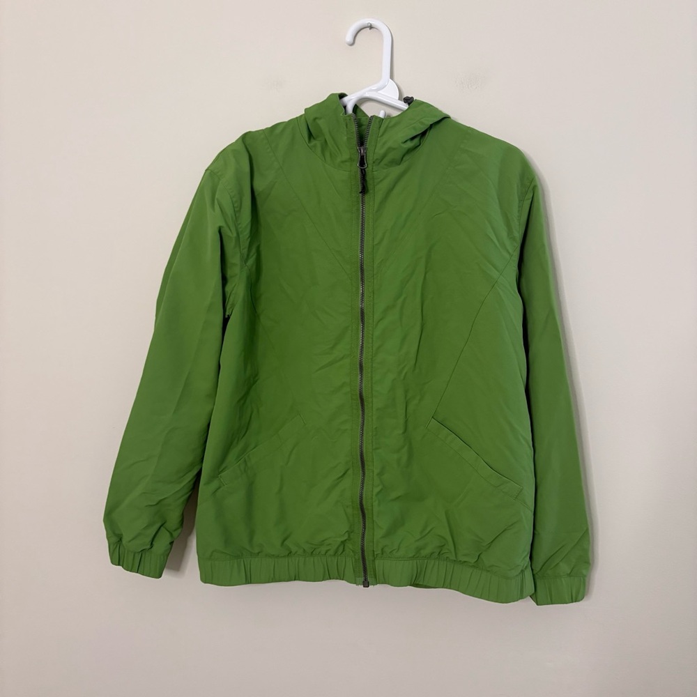 Guide Series Women’s Small Green Windbreaker Jacket Hooded Long Hiking